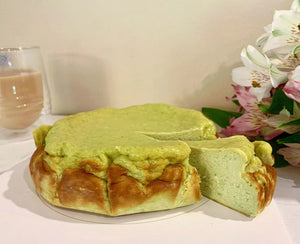 抹茶巴斯克乳酪蛋糕 Matcha Basque Cheesecake
